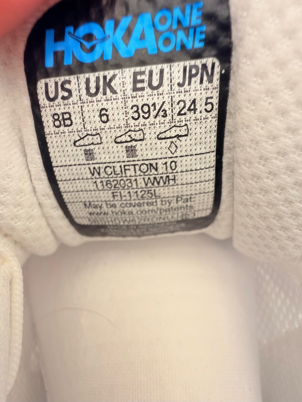 HOKA Clifton 10 Women’s Size 8B White Running Shoes New Damaged Box - Picture 8 of 8